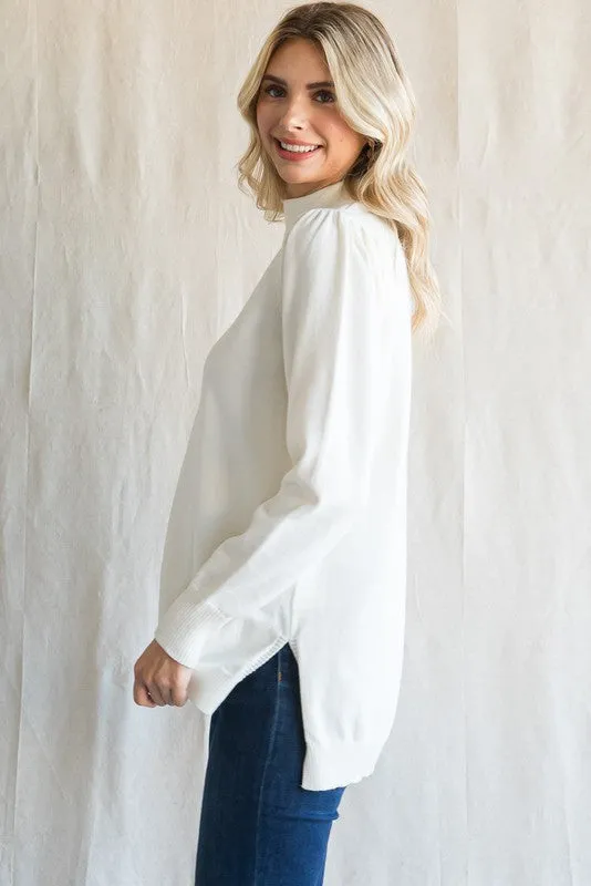 All You Need Ivory Sweater Top