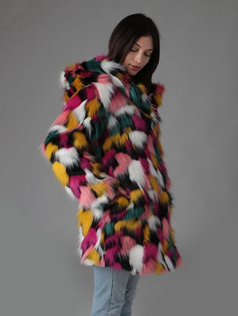 Butterfly Faux Fur Coat SpiritHood