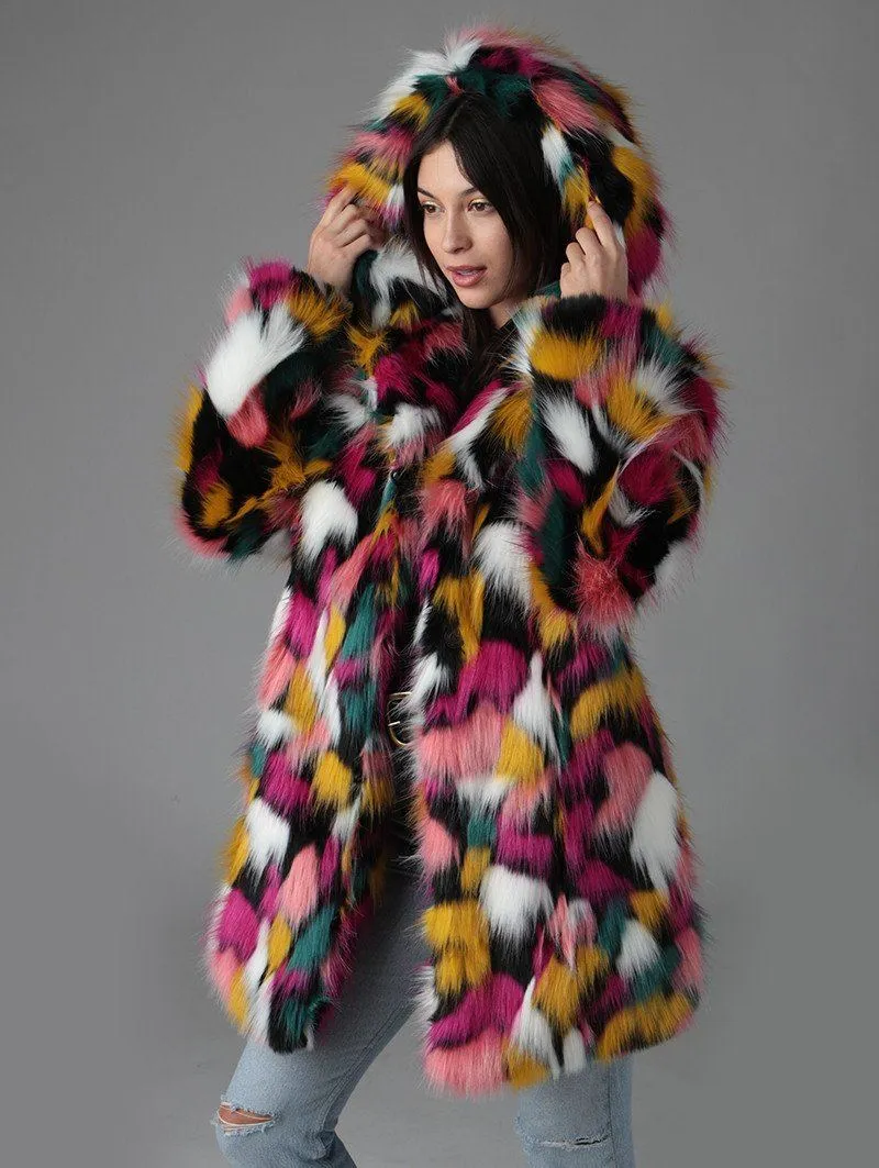 Butterfly Faux Fur Coat SpiritHood