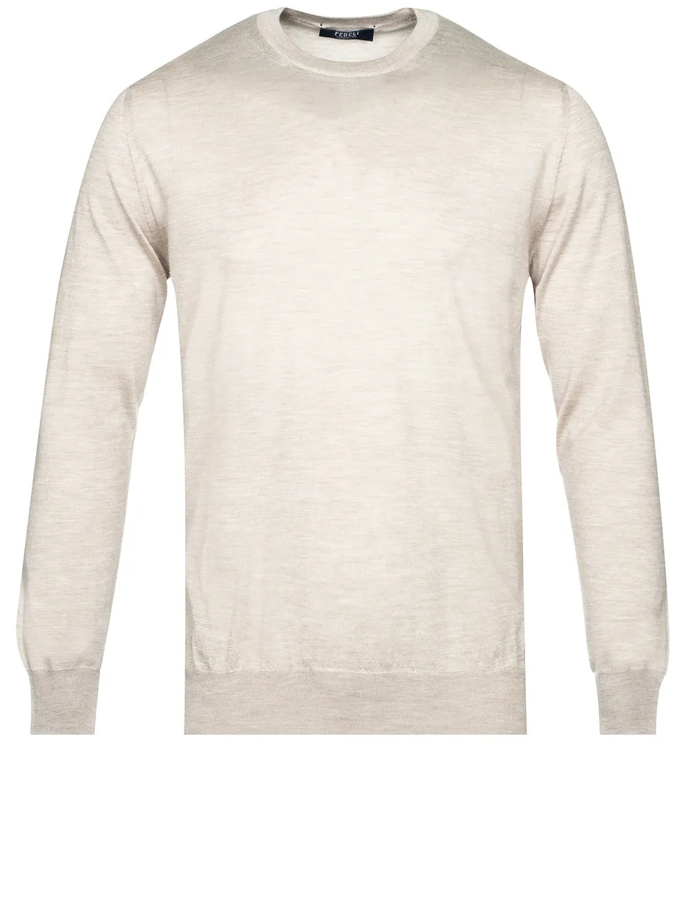 Cashmere & Silk Crew Neck Stone