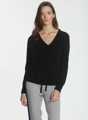 CORE Cashmere BF Vee - Black