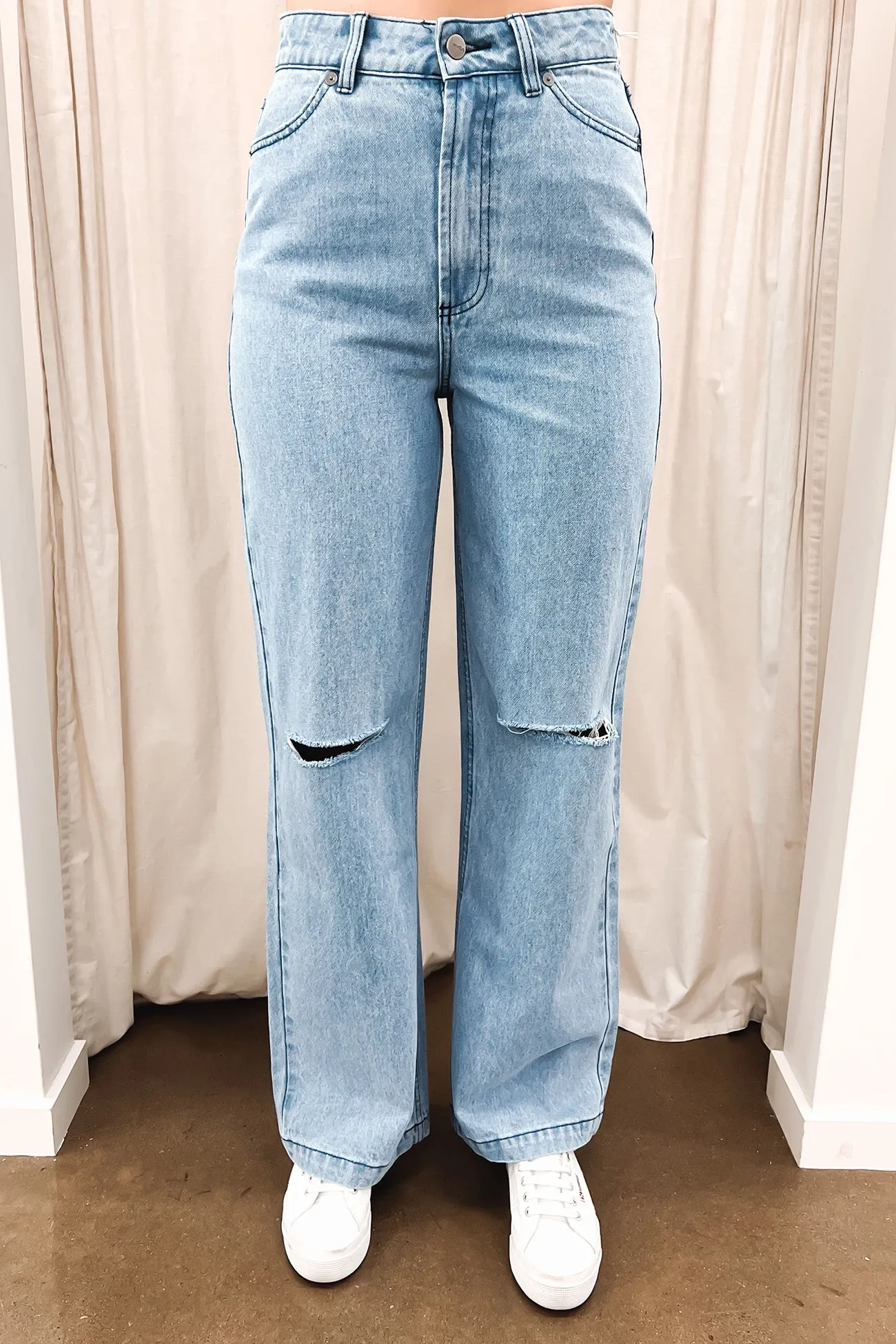 Elsa Ripped Denim Jean Blue