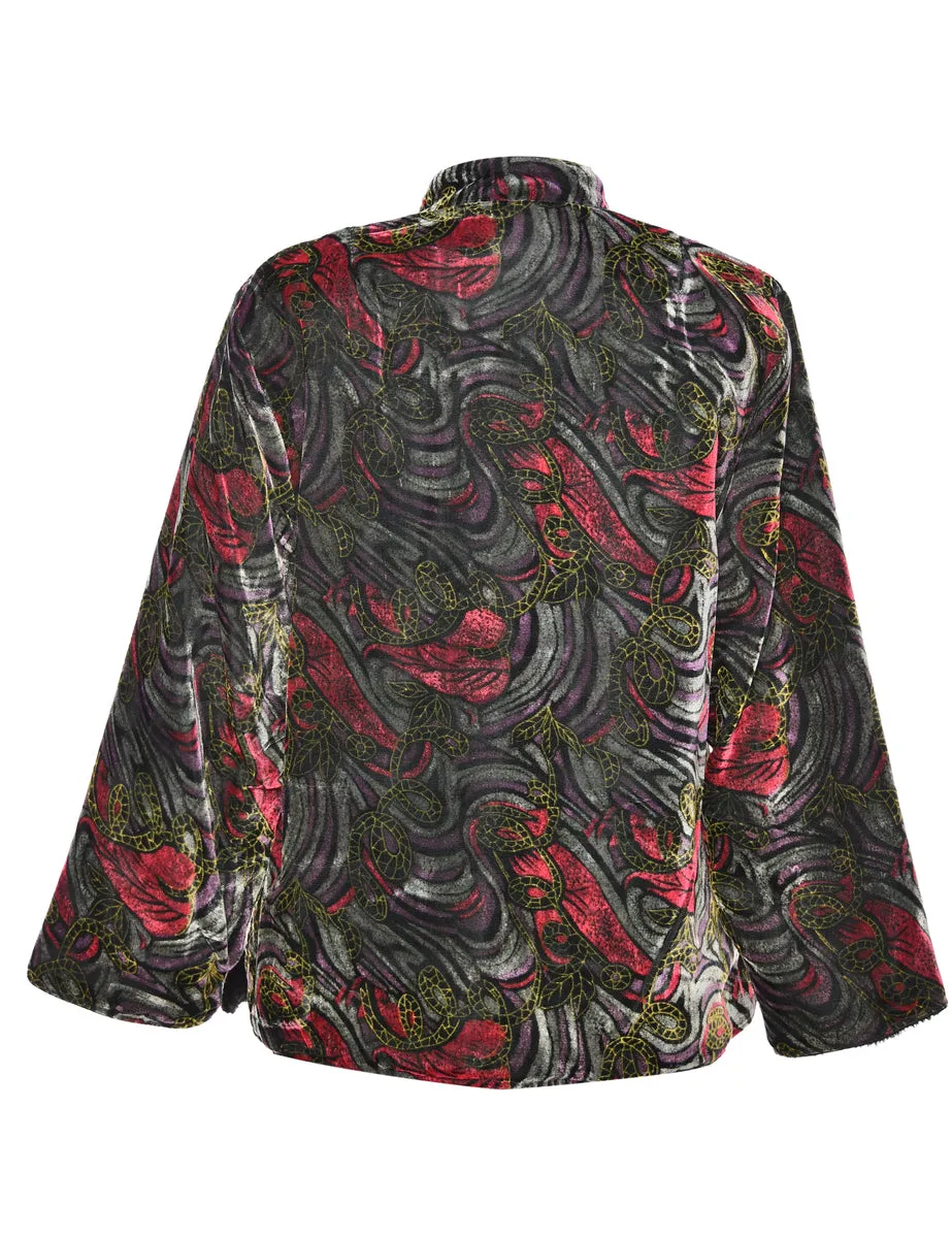 Floral Multi-Colour Coat - M