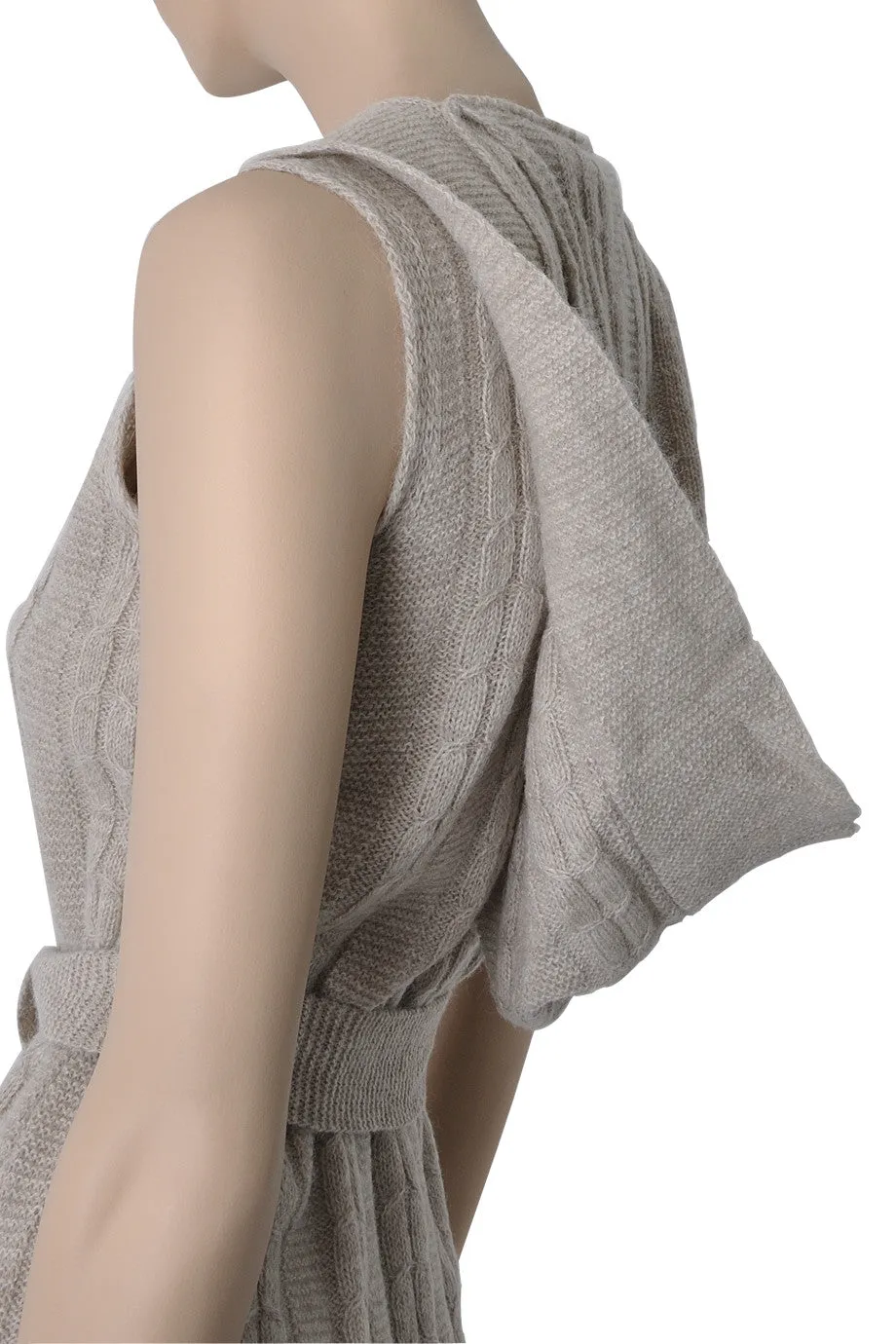 FOGAL 710 LEISURE Alpaca Wool Cardigan Beige