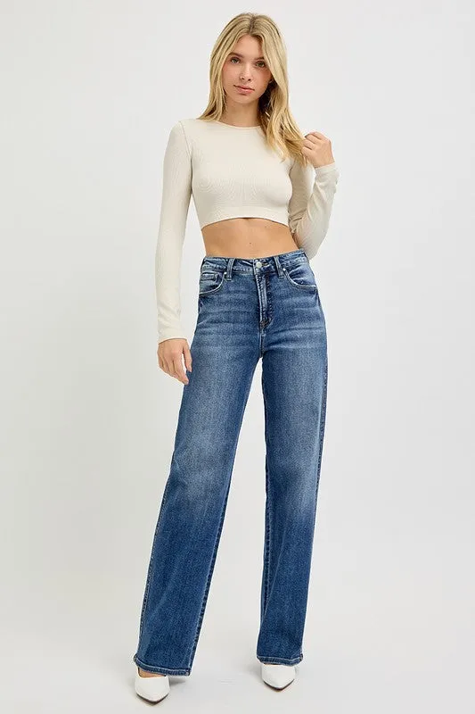 Full Size Tummy Control High Rise Jeans