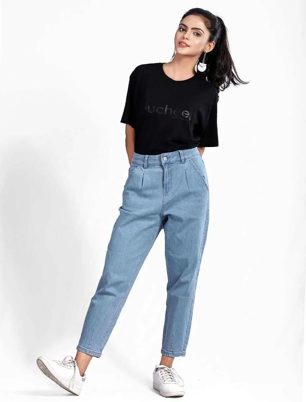 High Waisted Mom Jeans