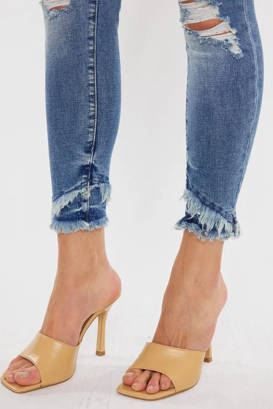 Jessica Mid Rise Ankle Skinny Jeans