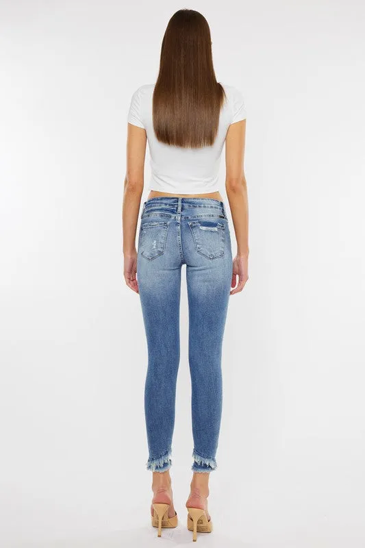 Jessica Mid Rise Ankle Skinny Jeans