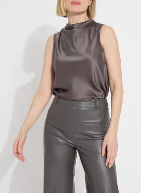 Justine Draped Mock Neck