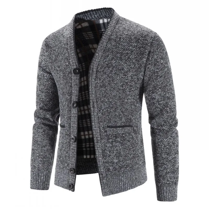 Men Sweaters Coats Winter Thicker Knitted Cardigan Sweater Jackets Knit Clothes