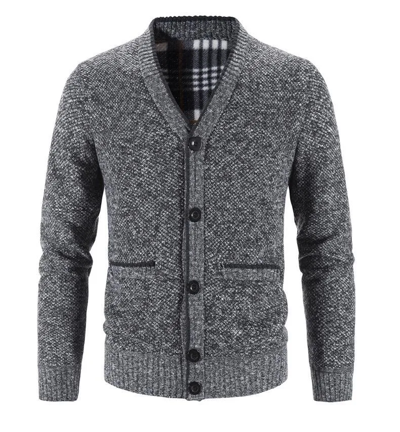 Men Sweaters Coats Winter Thicker Knitted Cardigan Sweater Jackets Knit Clothes