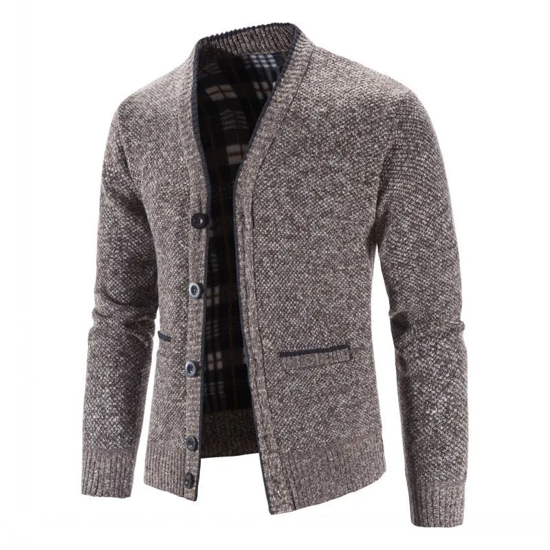 Men Sweaters Coats Winter Thicker Knitted Cardigan Sweater Jackets Knit Clothes