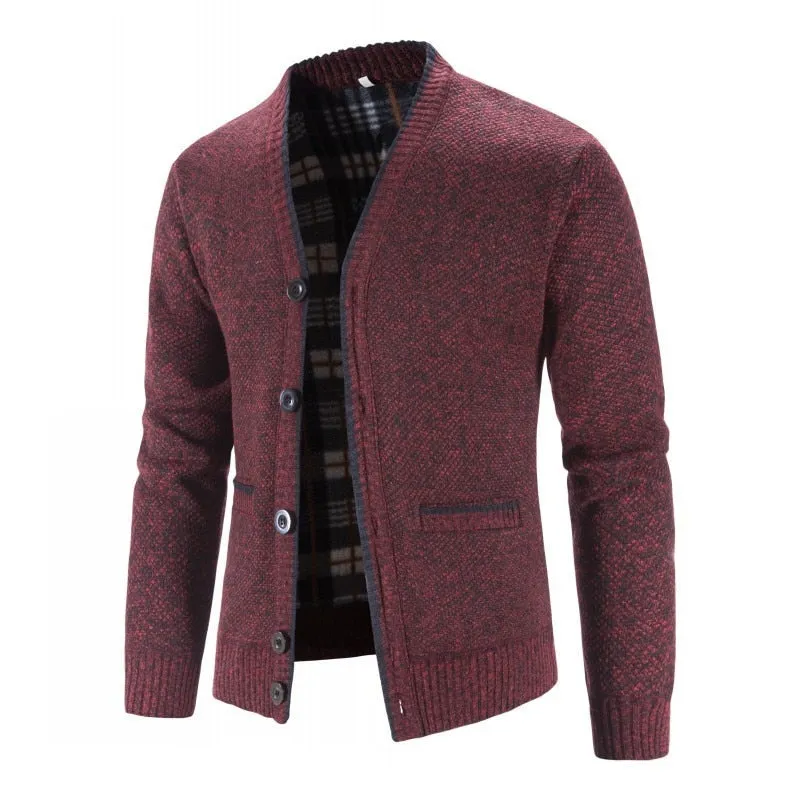 Men Sweaters Coats Winter Thicker Knitted Cardigan Sweater Jackets Knit Clothes