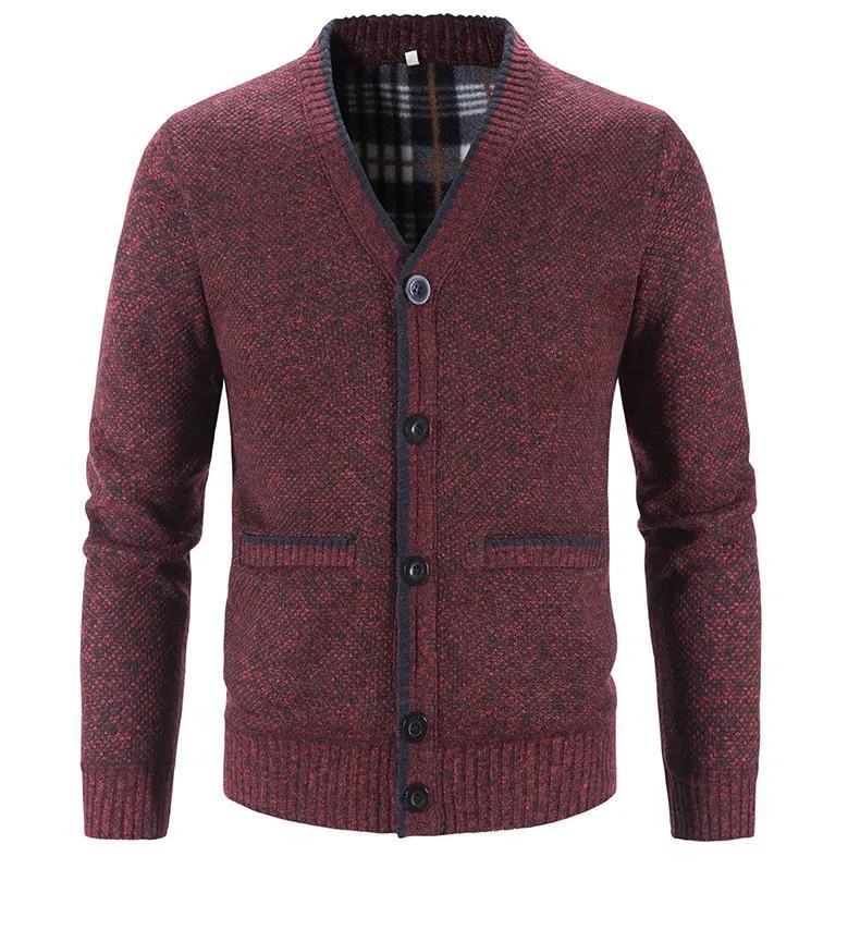 Men Sweaters Coats Winter Thicker Knitted Cardigan Sweater Jackets Knit Clothes