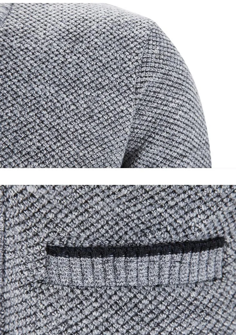 Men Sweaters Coats Winter Thicker Knitted Cardigan Sweater Jackets Knit Clothes