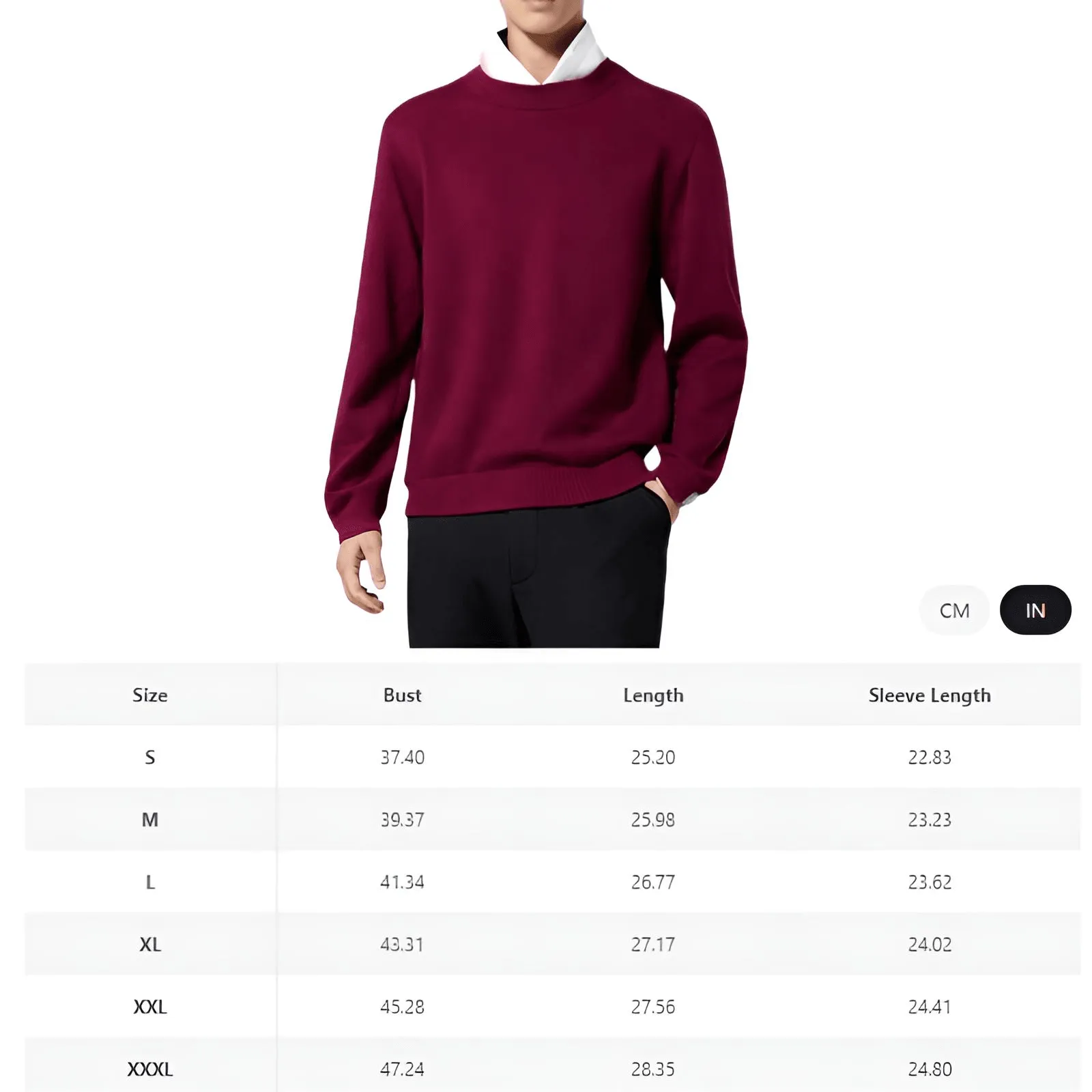 Men's Mink Cashmere Sweaters 100% Real Mink Pullovers Long Sleeve High-End Jumpers Mink