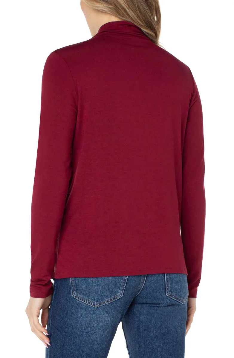 Mock Neck Long Sleeve Top