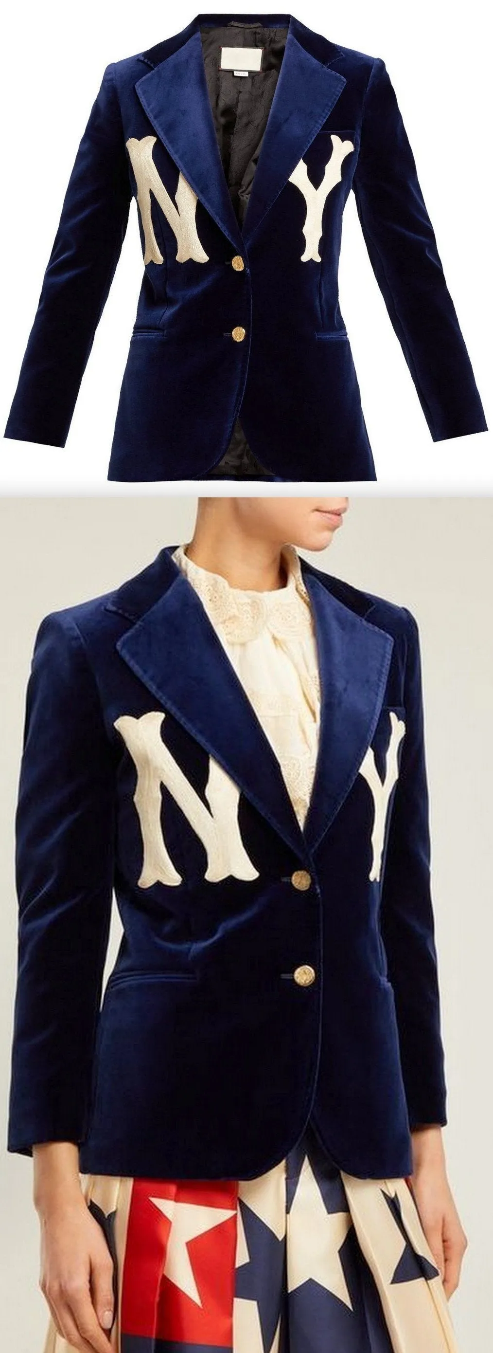 NY Yankees Velvet Blazer