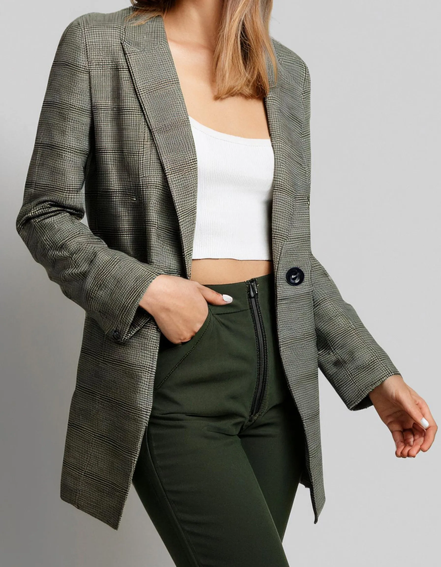 Olive Utility Blazer