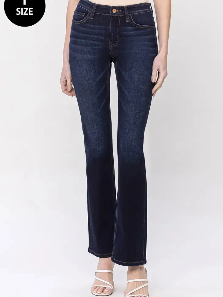 Plus Size Mid Rise Bootcut Jean