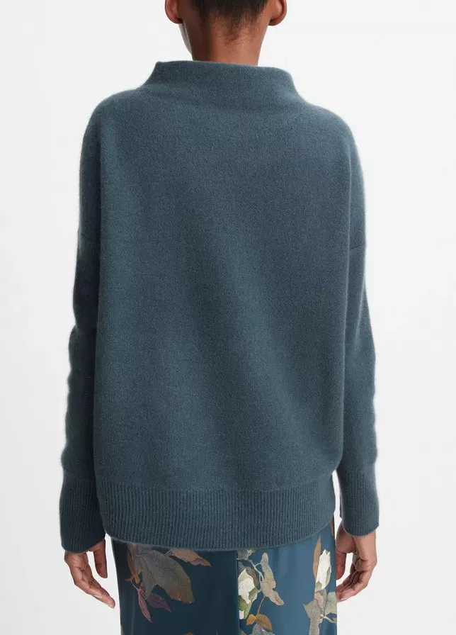 Plush Cashmere Funnel Neck