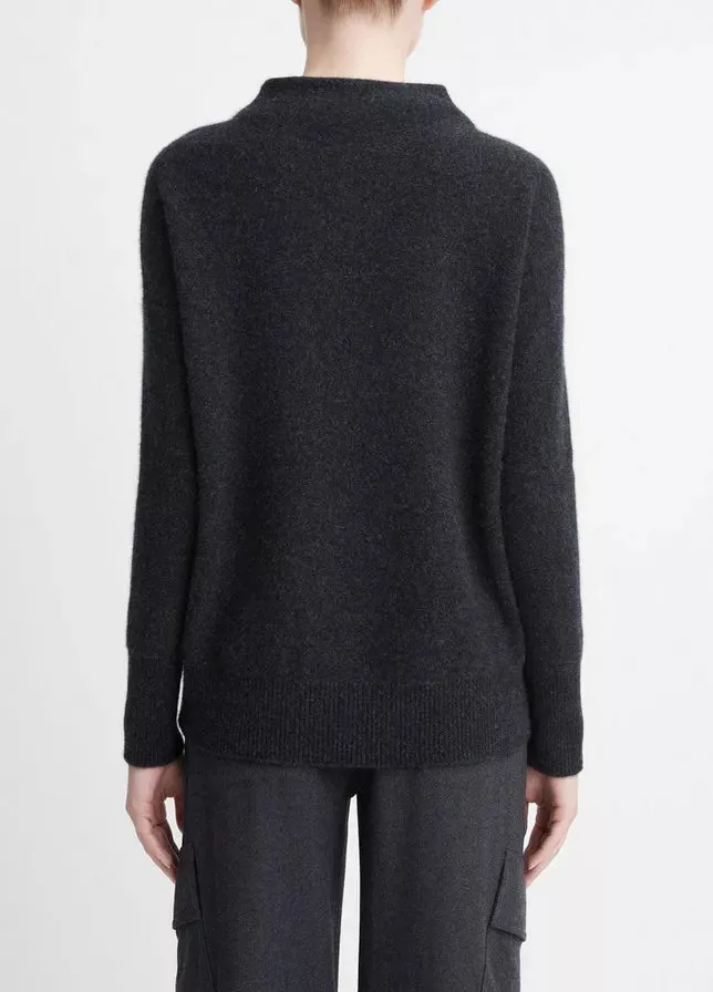 Plush Cashmere Funnel Neck