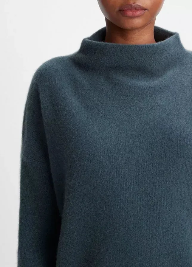 Plush Cashmere Funnel Neck