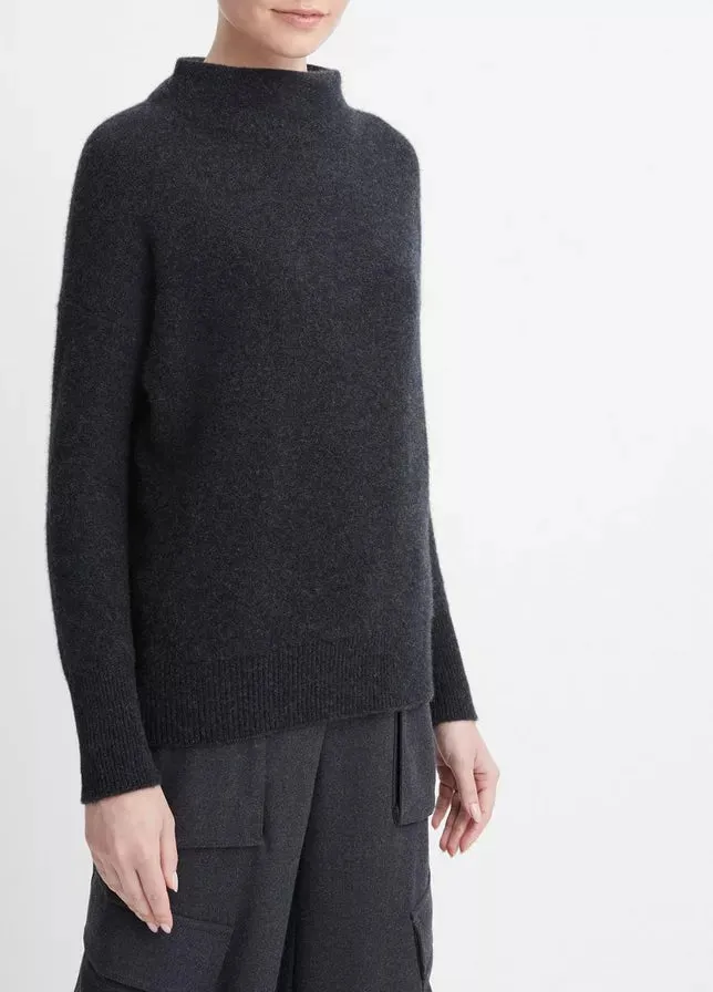 Plush Cashmere Funnel Neck