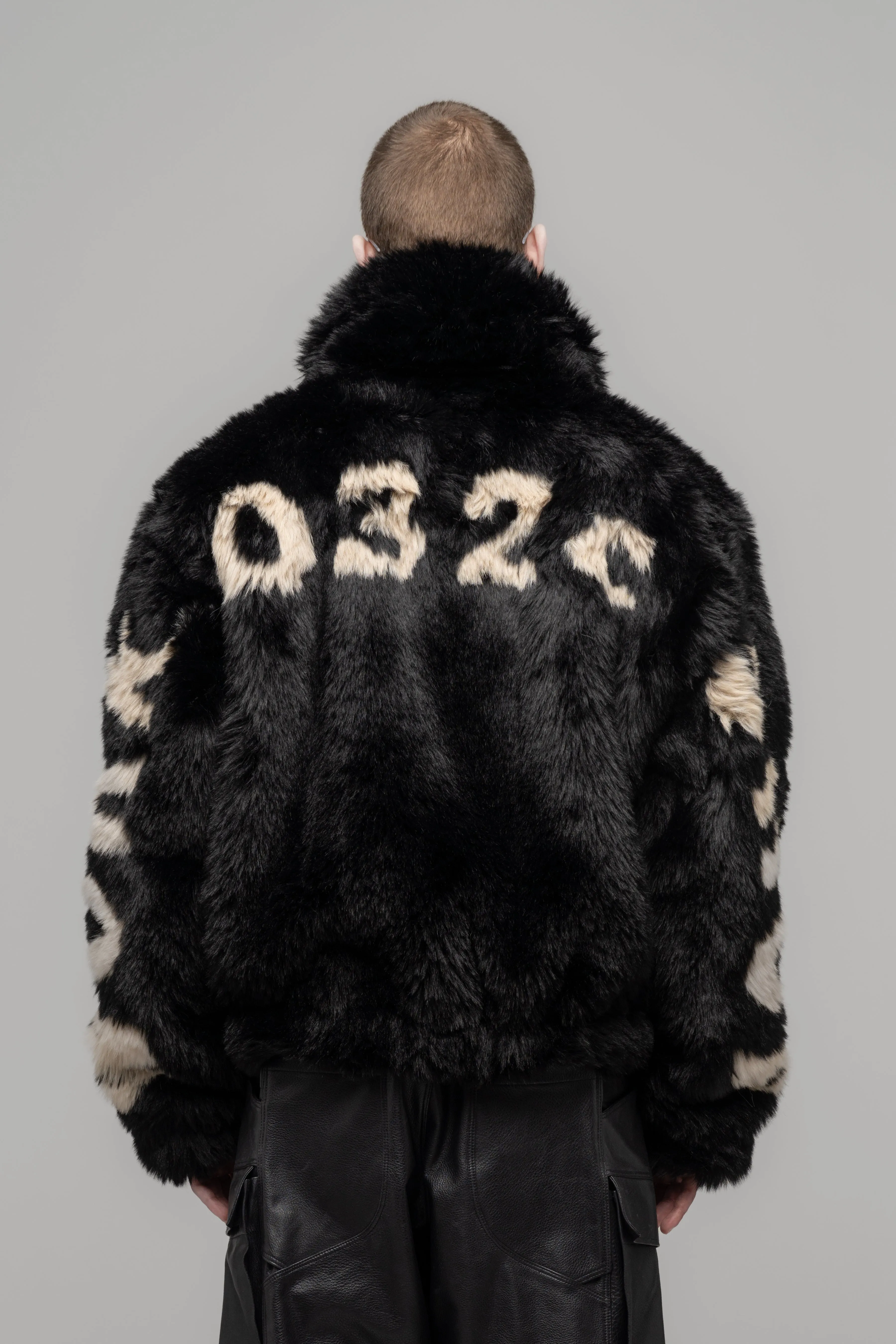 "ANTI-GAUGUIN" FAUX FUR BLOUSON