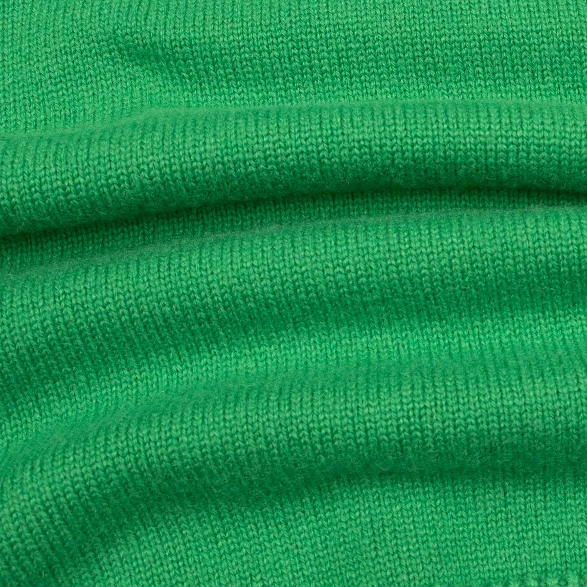 The Bowmore 1/4 Zip Neck Cashmere Sweater - Grasshopper Green