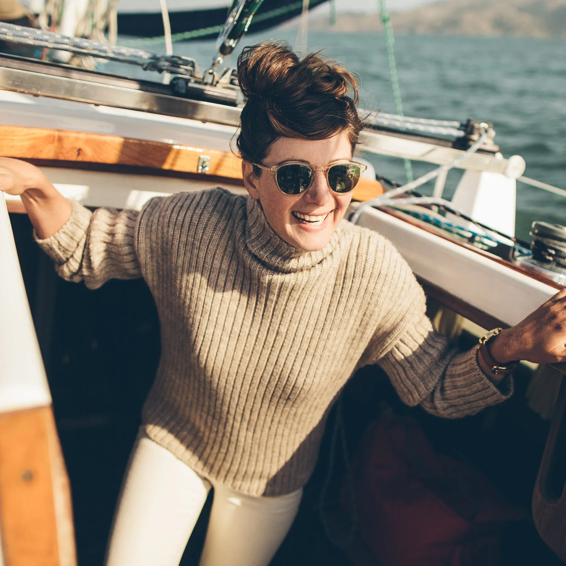 The Maritime Sweater in Mink