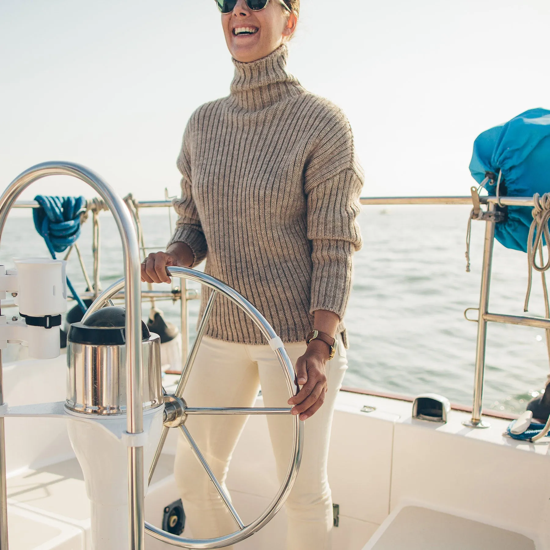 The Maritime Sweater in Mink