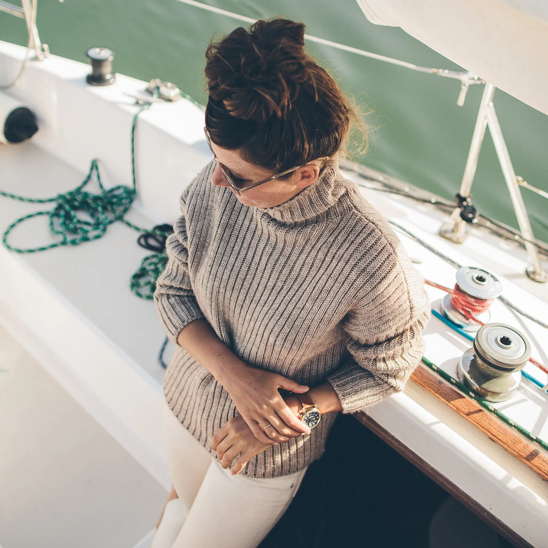 The Maritime Sweater in Mink