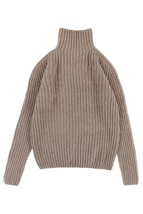 Utö Wool Sweater  length Brown