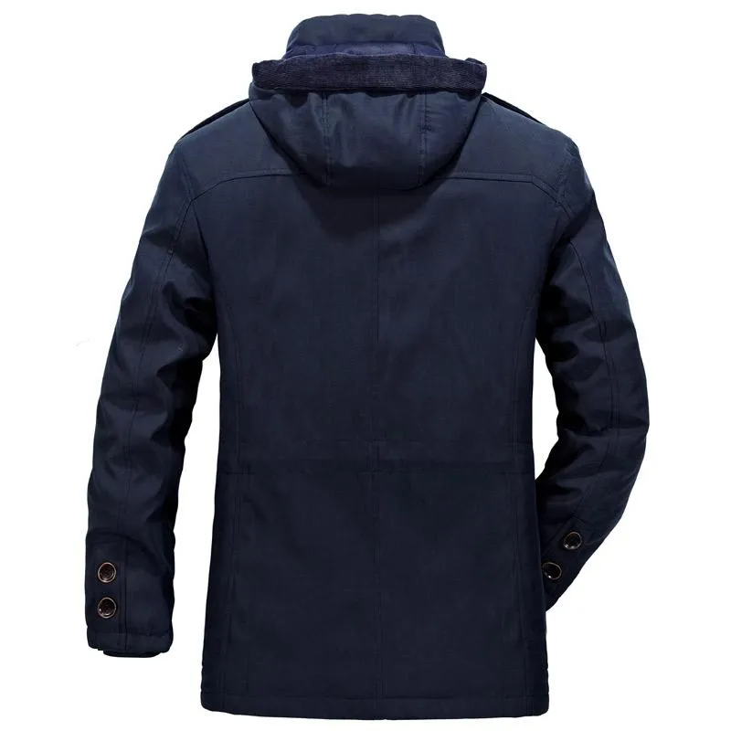 West Louis™ Men Warm Heavy Wool Parka