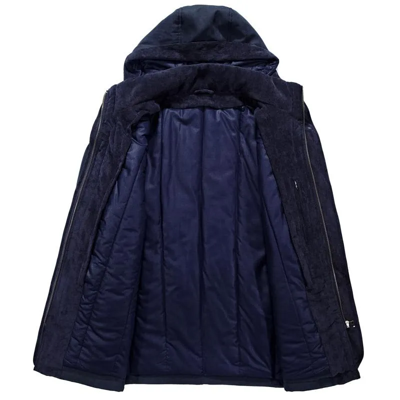 West Louis™ Men Warm Heavy Wool Parka