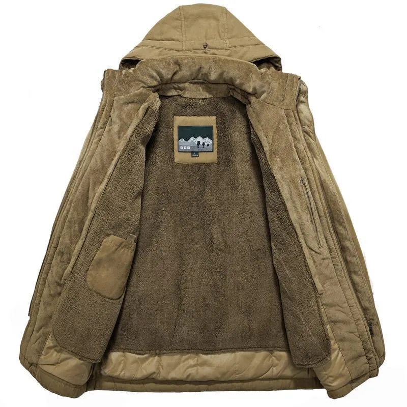 West Louis™ Men Warm Heavy Wool Parka