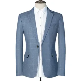 West Louis™ Plaid Business Casual Suit Blazer