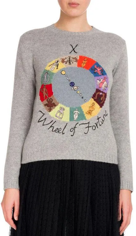 'Wheel of Fortune' Tarot Cashmere Sweater