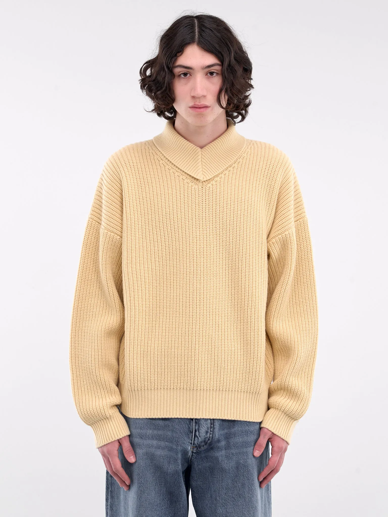 Wool-Cashmere Sweater (812511V4VY0-7418-SHELL)