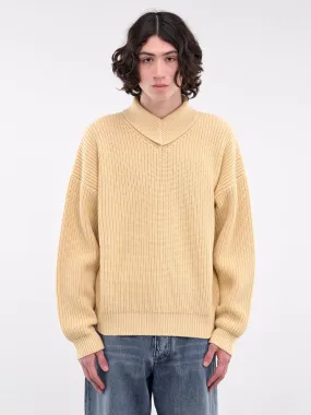 Wool-Cashmere Sweater (812511V4VY0-7418-SHELL)