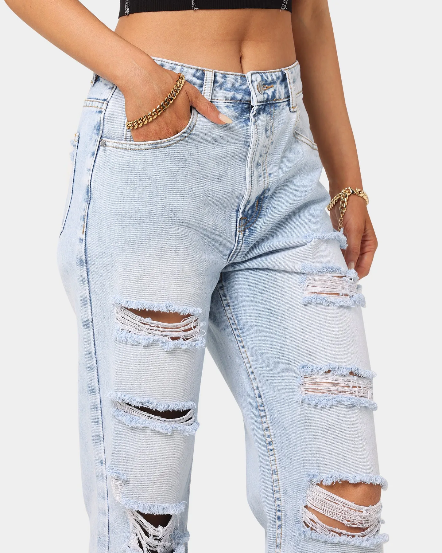 XXIII Women's Emery Ripped Jeans Blue