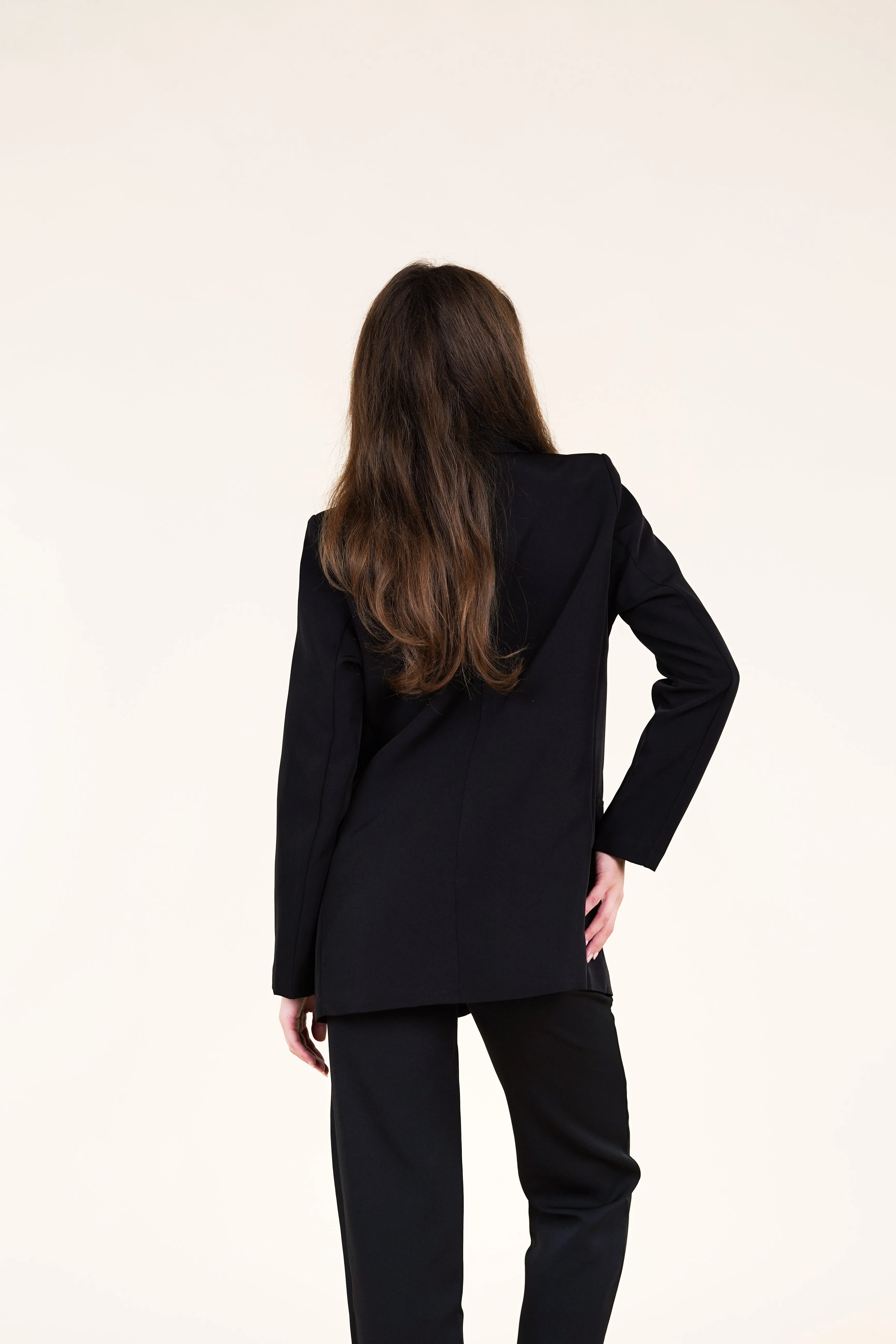 Zwarte blazer met gespen - Neva